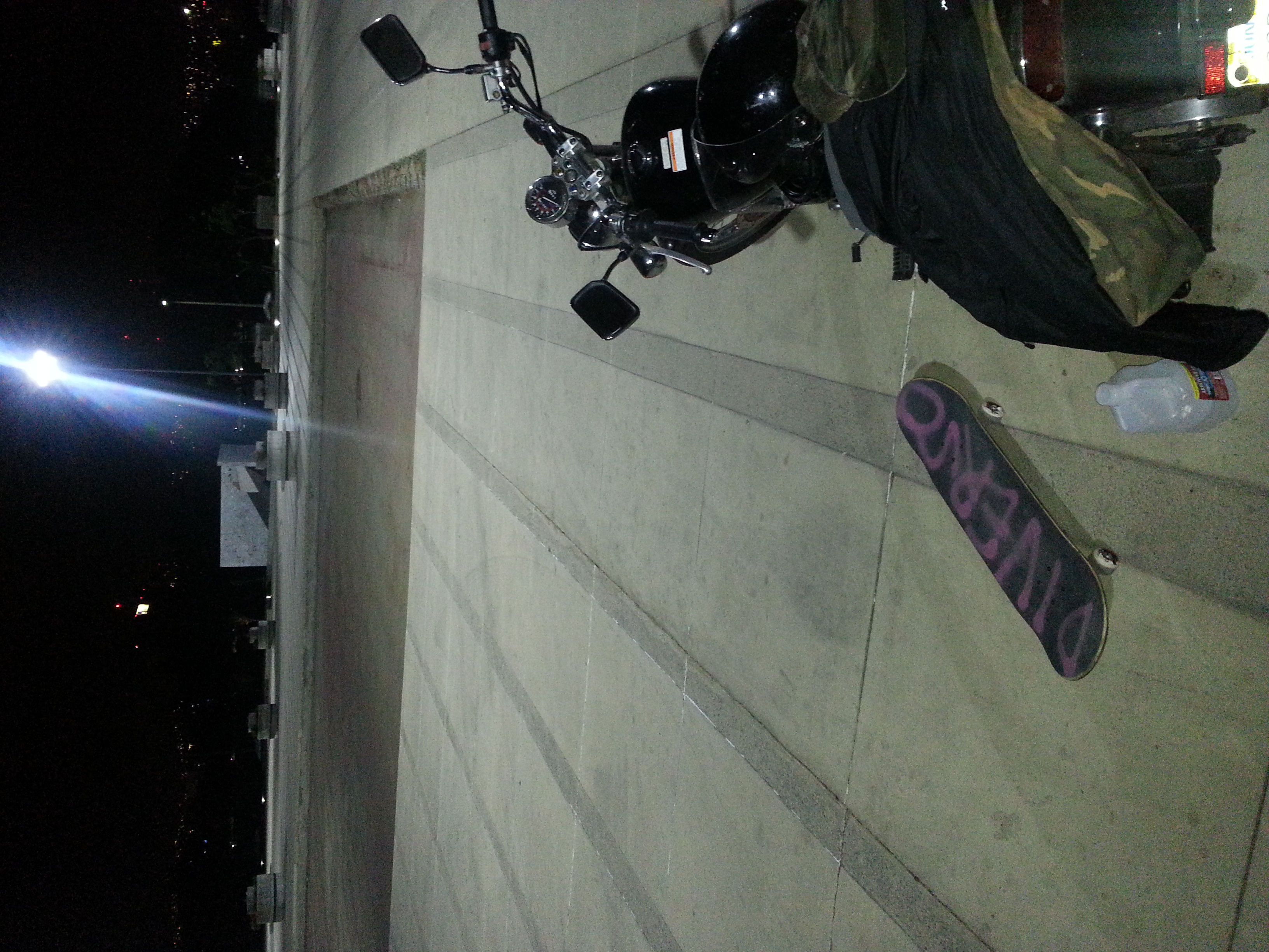 Skateboarder riding in Latin America